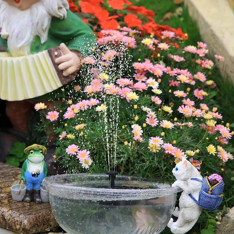 Fontaine Solaire Flottante – Écologique, Décorative et Facile à Installer